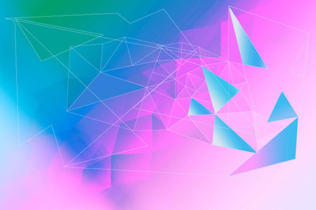 Beautiful, modern, polygonal, triangles brght artistic background