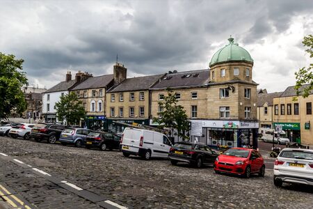 16, 07, 2019, Alnwick in Northumberland, England,  UK , the Old Market Placeのeditorial素材