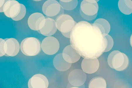 Beautifu, abstractl bokeh lights background for Christmas