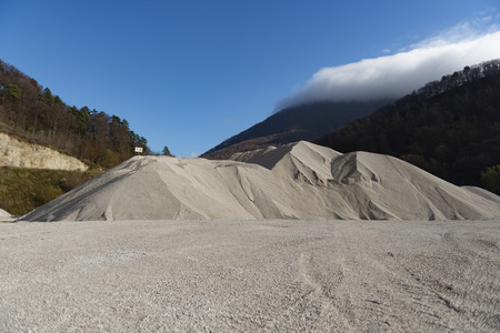 sand trailer for a large carの写真素材
