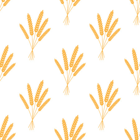 Seamless pattern. Vector illustration. Agriculture wheat Background vector icon Illustration designのイラスト素材