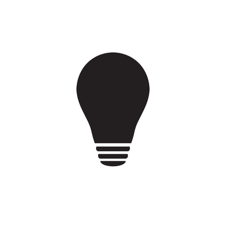 light bulb vector icon illustration isolated on white backgroundのイラスト素材