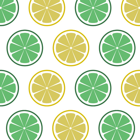 lime and lemon pattern. Vintage vector illustration. Template for package, wallpaper, cover, textile, print design. repeated backdrop textile, clothes, wrapping paperのイラスト素材