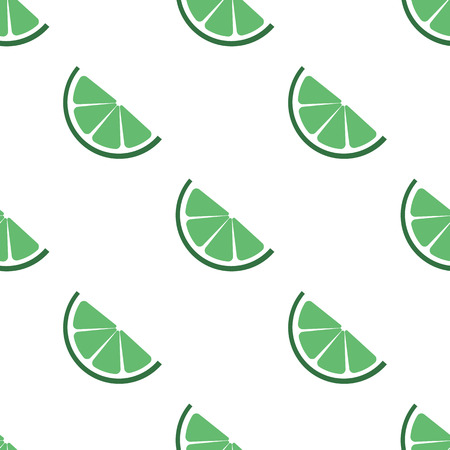 Lime half logo. Isolated lime on white background. EPS 10. Vector illustration. Seamless patternのイラスト素材