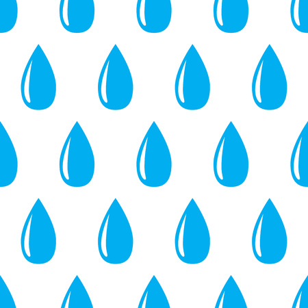 Seamless water drop pattern on white. Vector background.のイラスト素材
