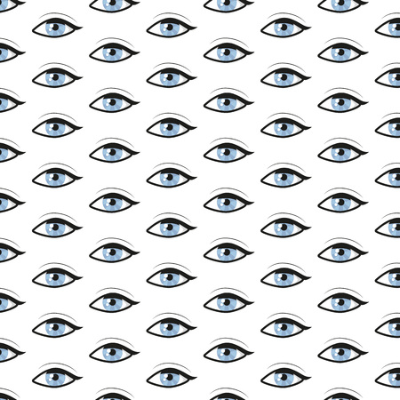 pattern with blue eyes. Vector background. eps10のイラスト素材