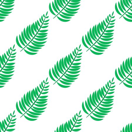 Leaves of palm tree. Seamless pattern. Vector background. Tropical leaves patternのイラスト素材