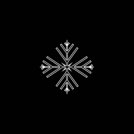 Christmas snowflake icon. Vector concept illustration for design.のイラスト素材