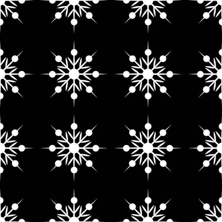 Christmas snowflake icon. Vector concept illustration for design. Seamless patternのイラスト素材