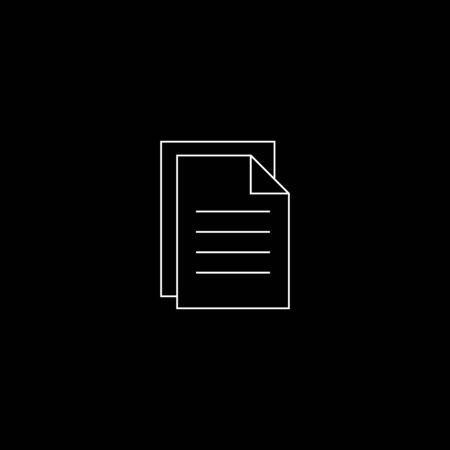 Document vector icon. Illustration isolated for graphic and web design. paper sheetsのイラスト素材