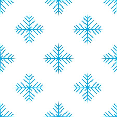 Vector seamless pattern with snowflakes. Winter holidays background.のイラスト素材
