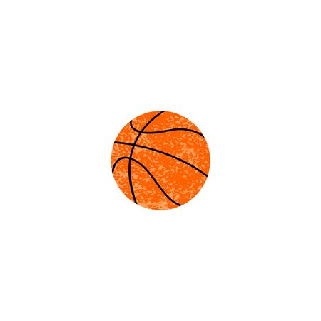 Basketball ball icon textured. vector illustration iolated on whiteの写真素材