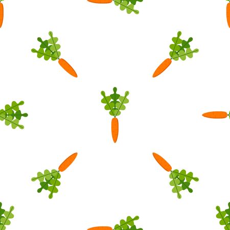 Vector seamless texture with a lot of carrotsのイラスト素材