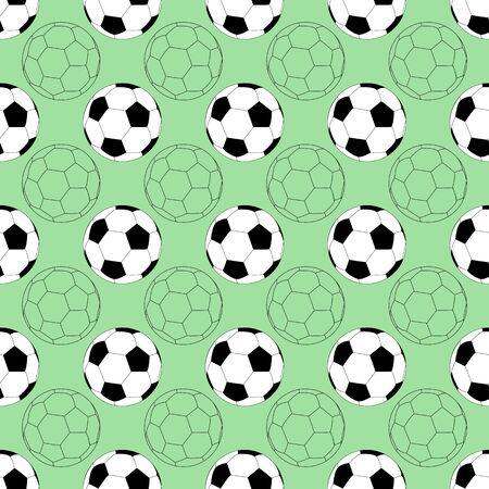 seamless football pattern, background soccer colorful lineのイラスト素材