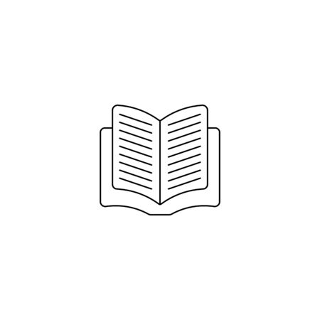 Book opened Line Icon sign. Eps 10. Vector illustration on white backgroundのイラスト素材
