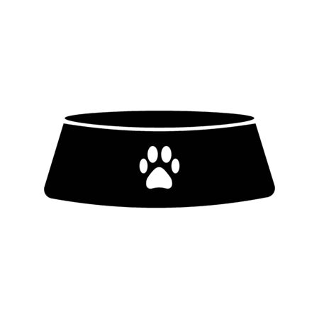 dog bowl isolated on a white background. Vector illustration.のイラスト素材