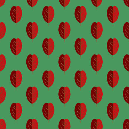 Seamless pattern with colorful aspen autumn leaves.のイラスト素材