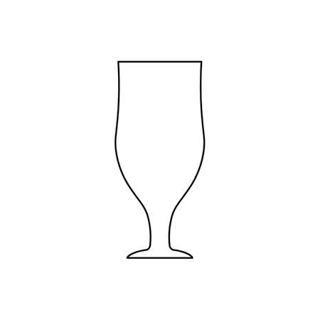 Beer glass icon web sign symbol  labelのイラスト素材