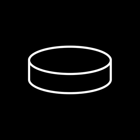 Washer hockey icon. Simple illustration of washer hockey vector icon for web puck signのイラスト素材