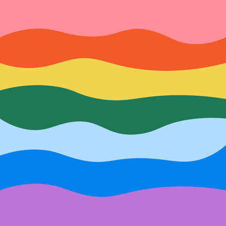 Rainbow lines colorful background, Illustration, EPS 10のイラスト素材