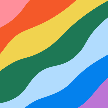 Vector illustration rainbow pattern. Geometric colorful diagonal striped background. abstract