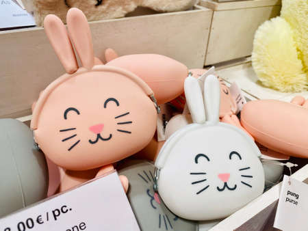 02.03.2021 Cyprus Paphos Tiger shop decoration for Easter holidayのeditorial素材