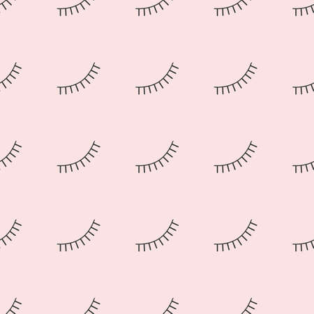 Abstract seamless eyes pattern for girls, boys. brows Creative vector pattern. Funny eyes pattern for textile and fabric. Fashion sport style. Background for kids closed eyesのイラスト素材