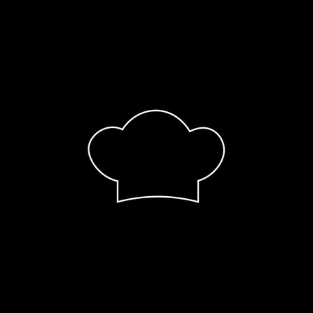 Cook hat, chef vector illustration simple iconのイラスト素材