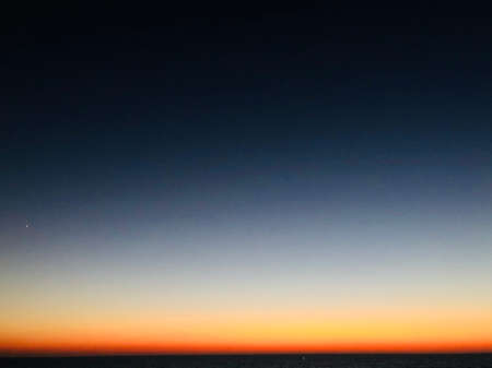 beautiful dark Sunset sky background copy spaceの写真素材