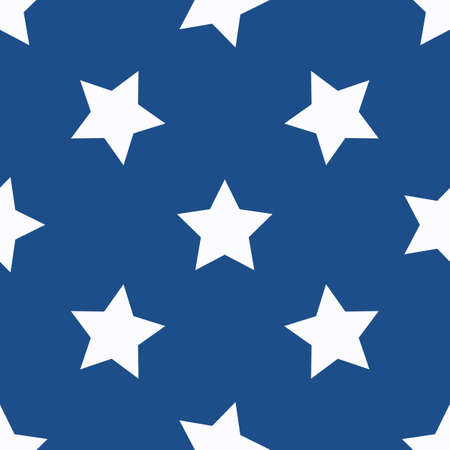 The stars ragless, seamless pattern. A light coloured elements on dark blue background. Packaging, wallpaperのイラスト素材