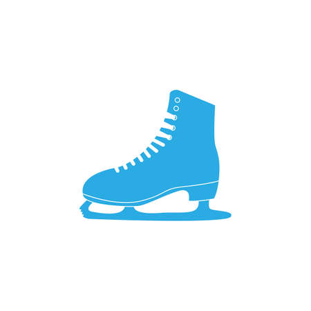 The skates icon. Figure skates symbol. Flat Vector illustrationのイラスト素材