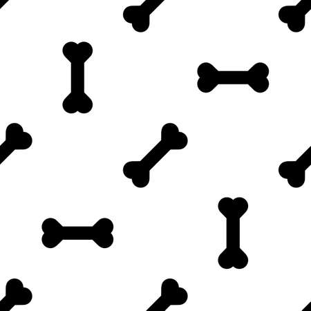 Dog Bone Seamless pattern whiteのイラスト素材