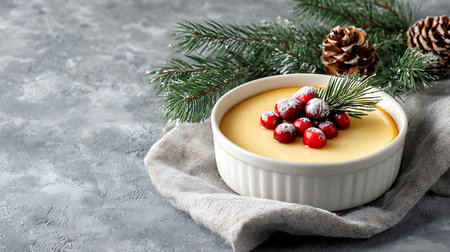 Delicious burn cream for Christmas - French burn cream with ice creamの素材