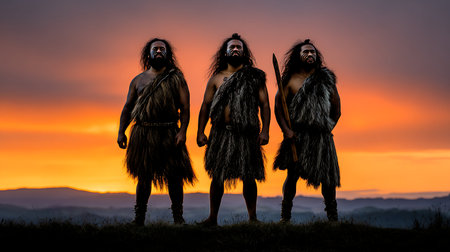 Group of Maori men standing. on Waitangi Day, the national day of New Zealand, marks the anniversary of the 1840 Treaty of Waitangi.の素材