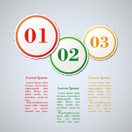 Business concept with 3 steps or processes. Vector elements for infographicのイラスト素材