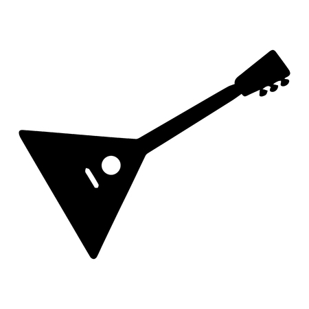 Balalaika. Silhouette. Musical instrument on white background. Vector eps8のイラスト素材