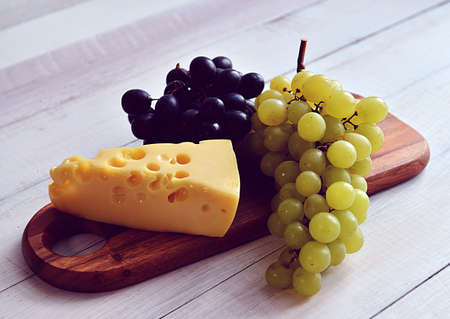 Grapes with cheeseの写真素材