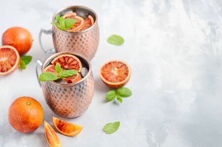 Moscow mule alcohol cocktailの写真素材