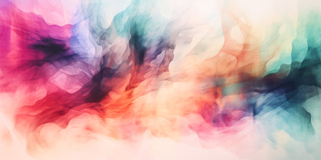 Abstract colorful watercolor paint texture background. Generative AI.の素材