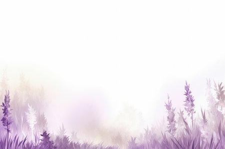 Soft lavender watercolor paper texture background. Painting in watercolor style. Generative AI.の素材