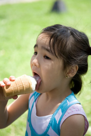 Girl with ice-cream