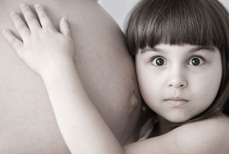 Pregnancy Mother and child の写真素材