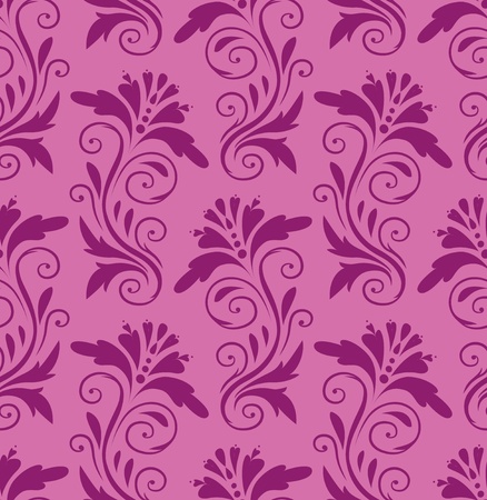 beautiful purple pattern on a pink backgroundのイラスト素材
