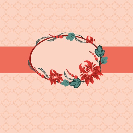 Template frame design for greeting card .のイラスト素材