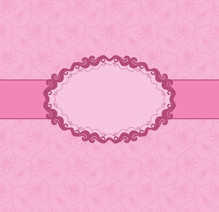 Template frame design for greeting card . Seamless background.のイラスト素材