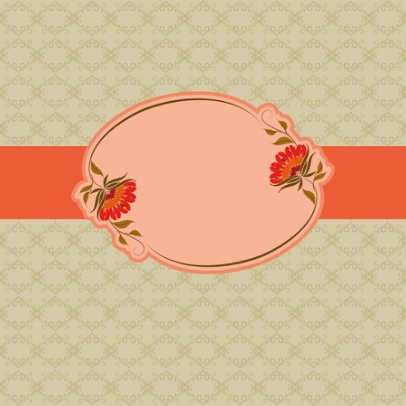 Template frame design for greeting card .のイラスト素材