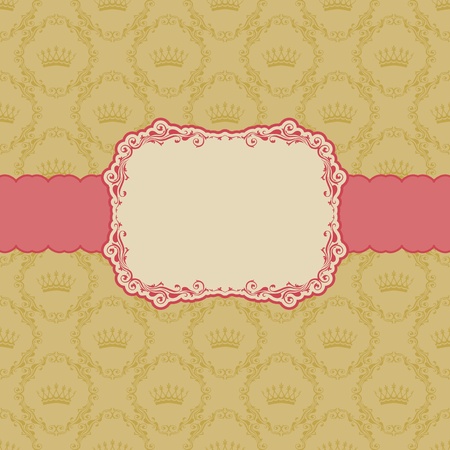 Template frame design for greeting card .のイラスト素材
