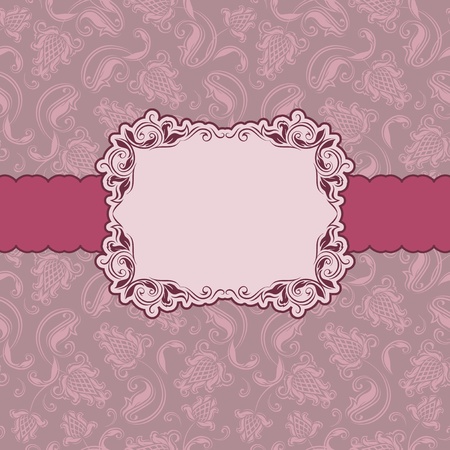 Template frame design for greeting card .のイラスト素材