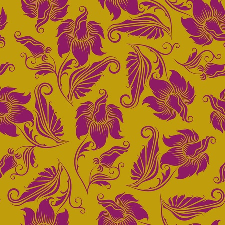 seamless floral patternのイラスト素材