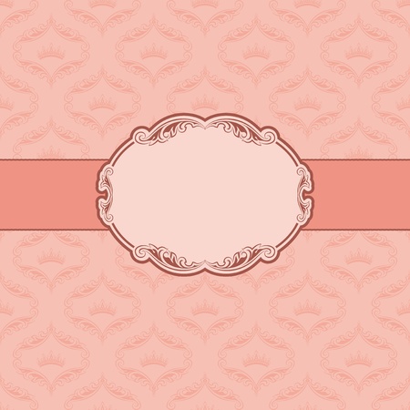 Template frame design for greeting card  のイラスト素材